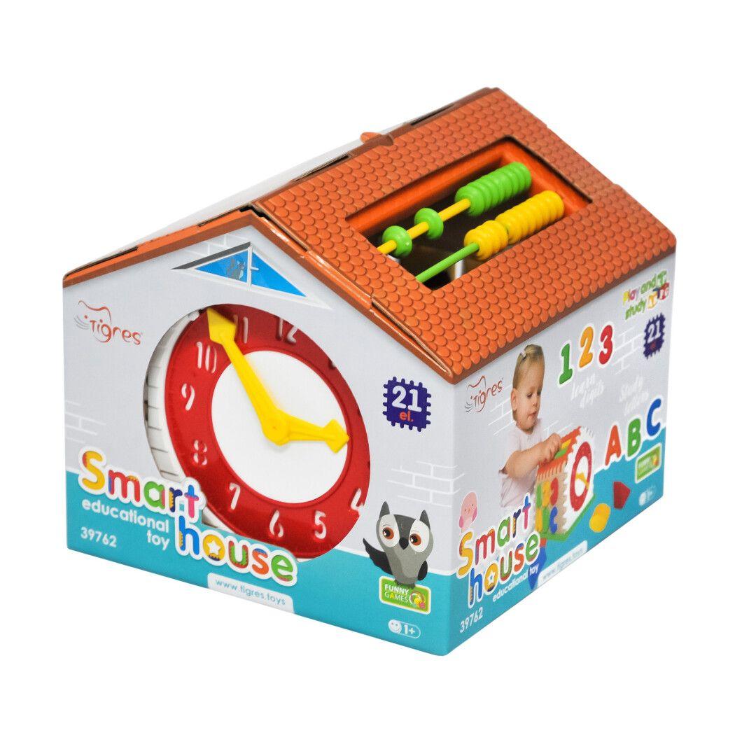 Іграшка-сортер "Smart house" 21 ел. у коробці (39351), Tigres
