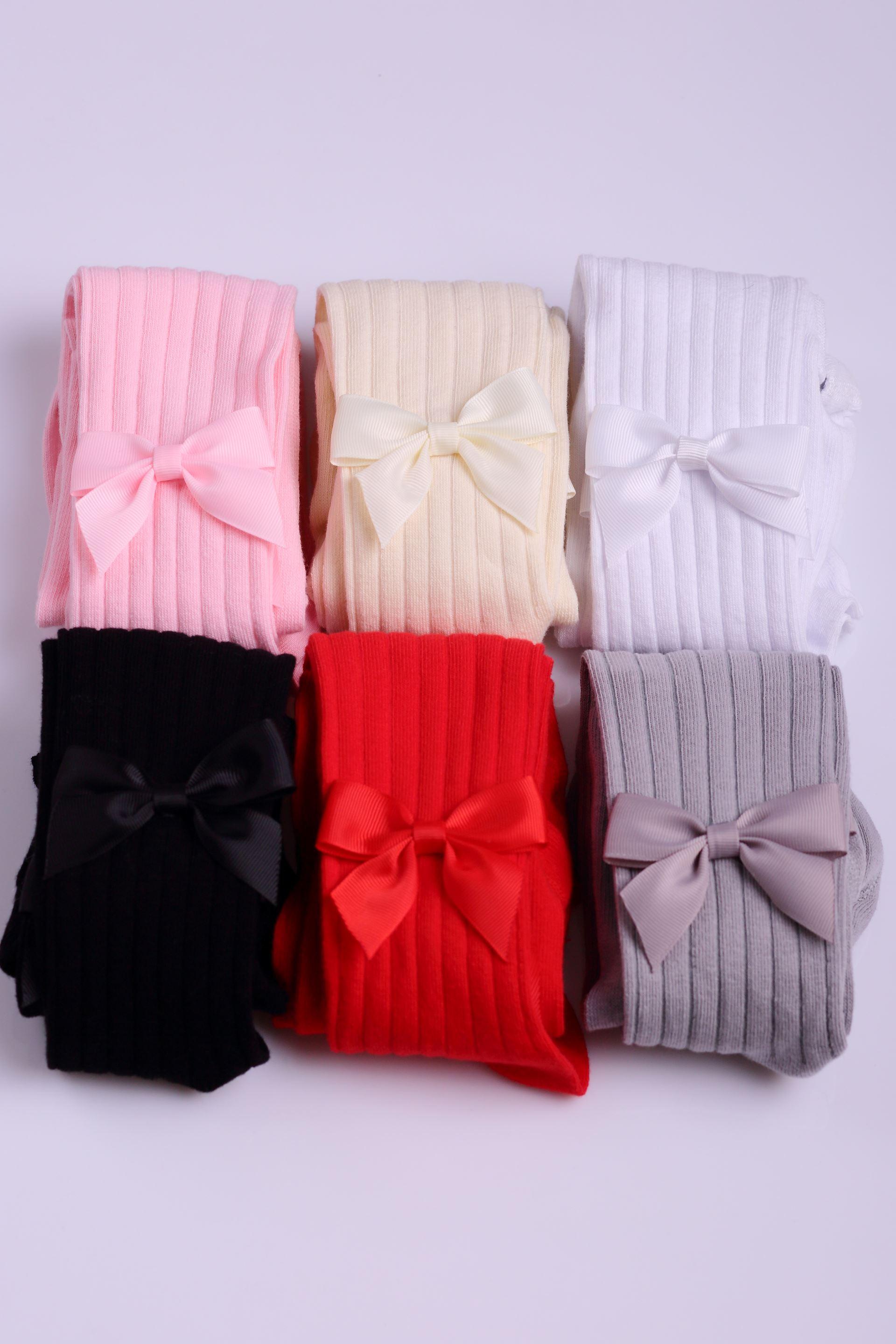 Дитячі колготи з бантиком (496), Мальва