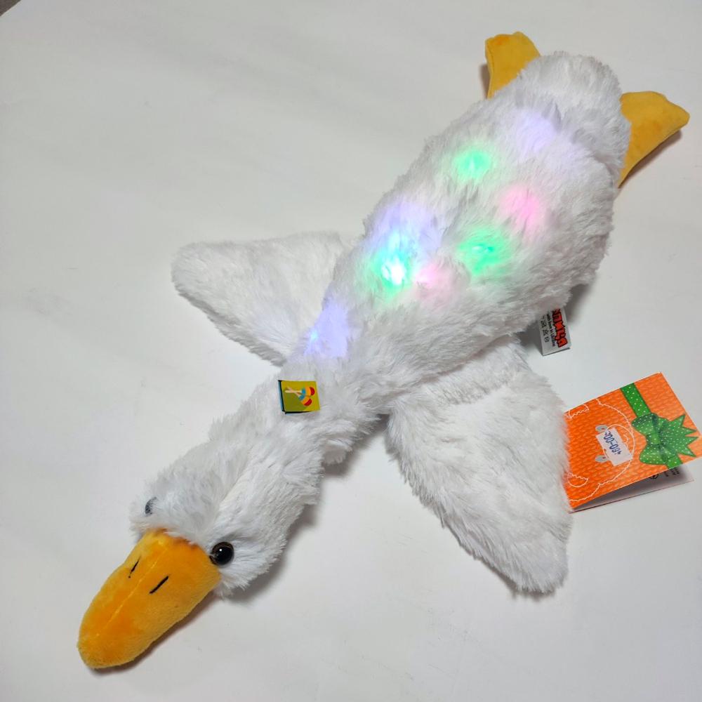 М'яка іграшка обіймашка Гусак 61 см, зі світлом, 00276-970, Копиця
