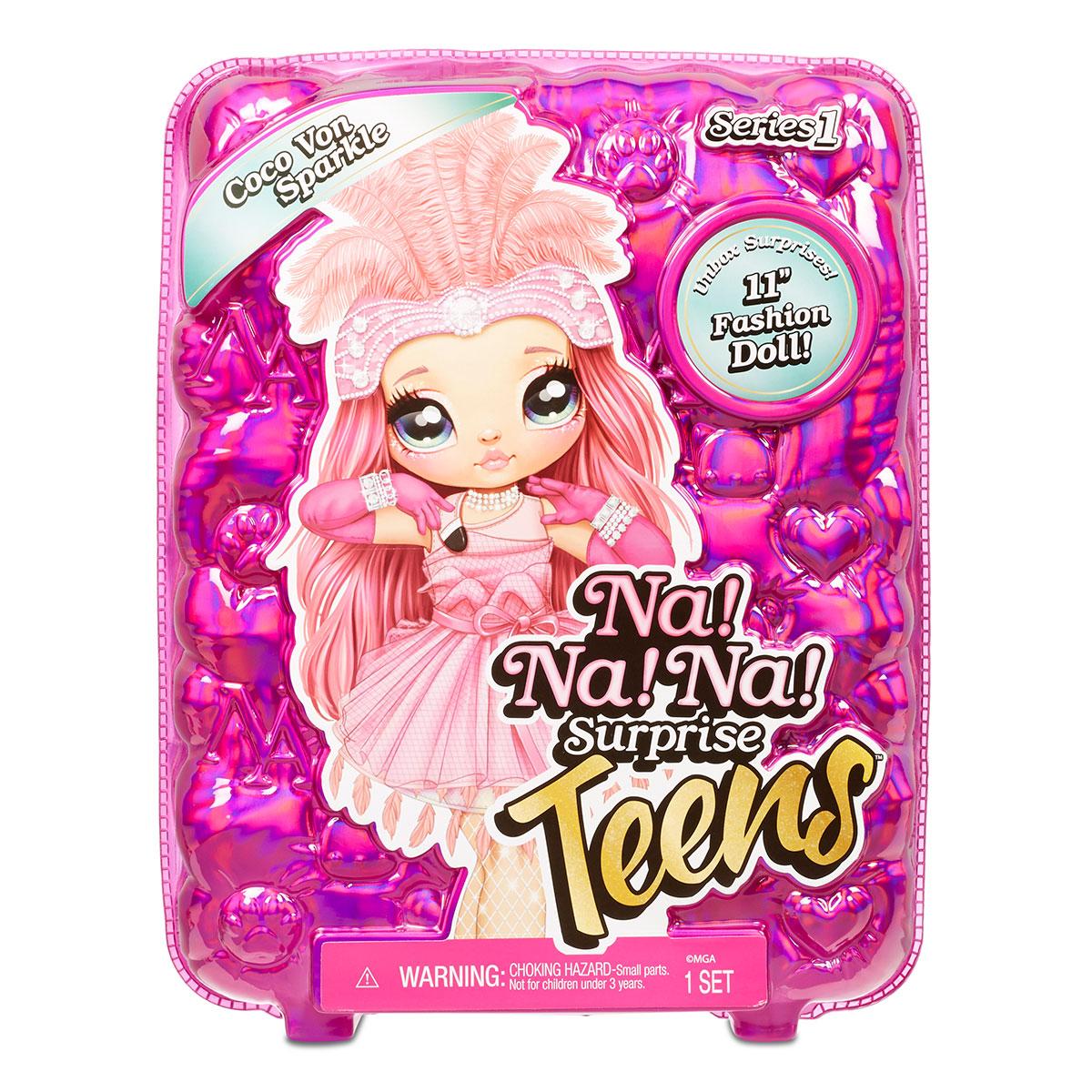Детский игровой набор с куклой Na! Na! Na! Surprise серии Teens – Коко Фон Спаркл (572596), MGA Entertainment