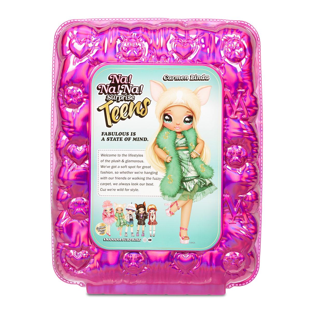 Детский игровой набор с куклой Na! Na! Na! Surprise серии Teens – Кармен Линда (573883), MGA Entertainment