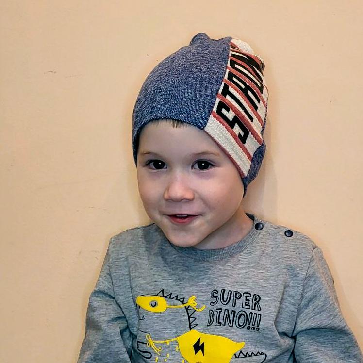 Дитяча демісезонна шапка для хлопчика \"Готьє\", сіра, DemboHouse (ДембоХаус)