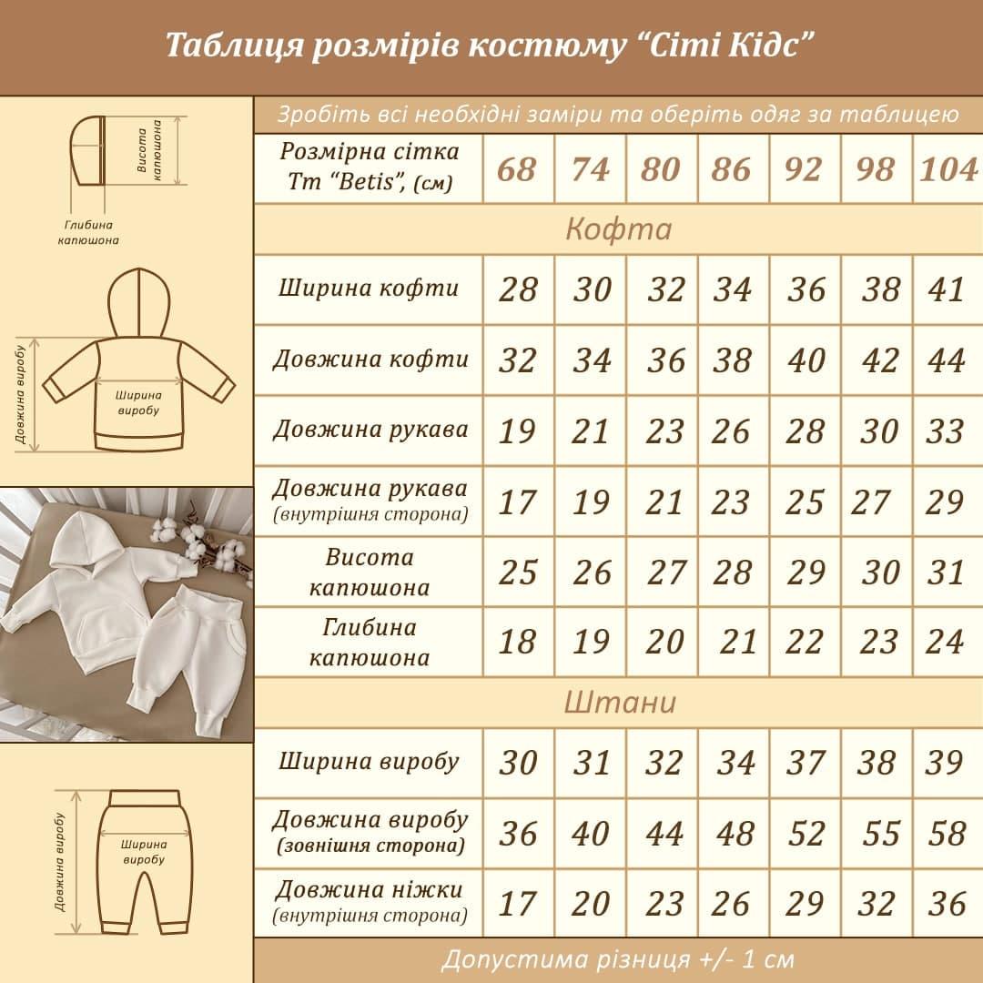 Демісезонний комплект худі та штани для малюків "Сіті Кідс" 9147854,91447855,91447856 пудровий, BetiS