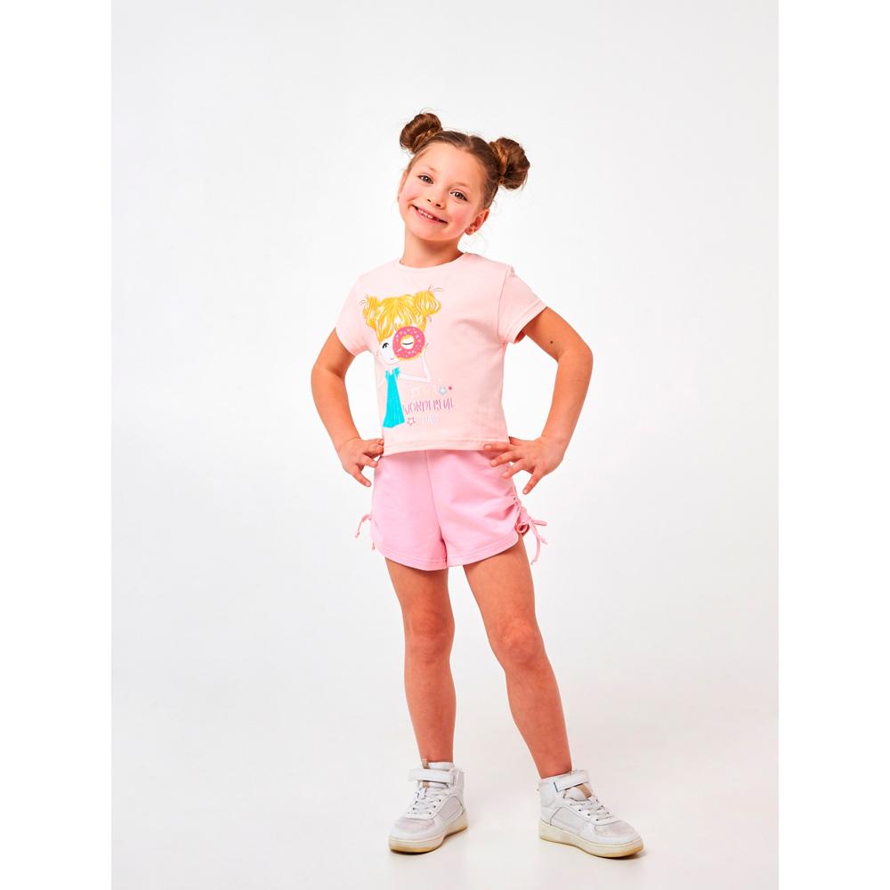 Дитячі шорти для дівчинки, рожеві (112417), Smil