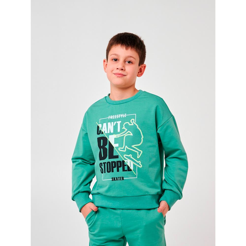 Комплект толстовка та брюки  для хлопчика, зелений, 116624, Smil