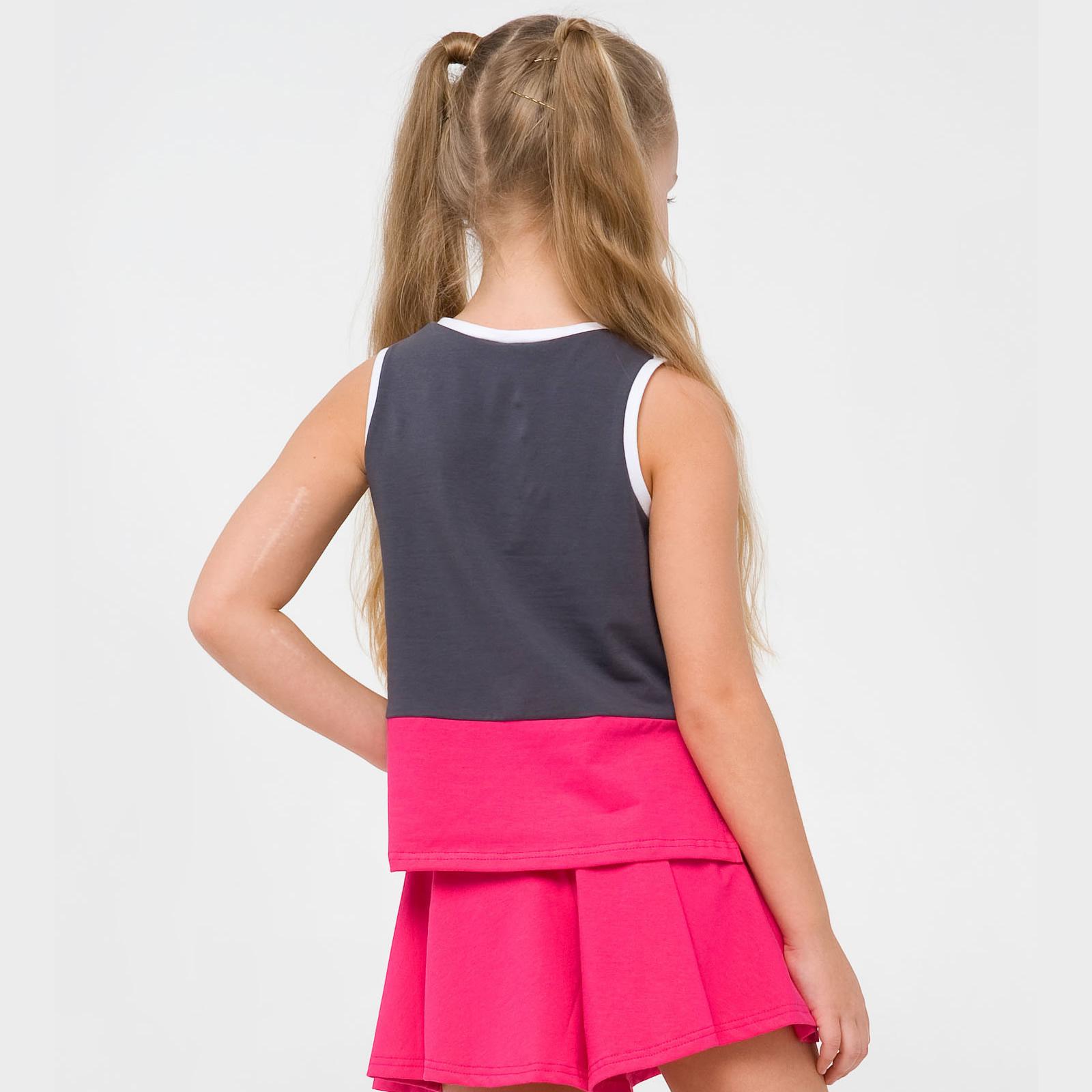 Майка-блуза для дівчинки Рожевий цитрус, біла (110651), Smil (Смил)
