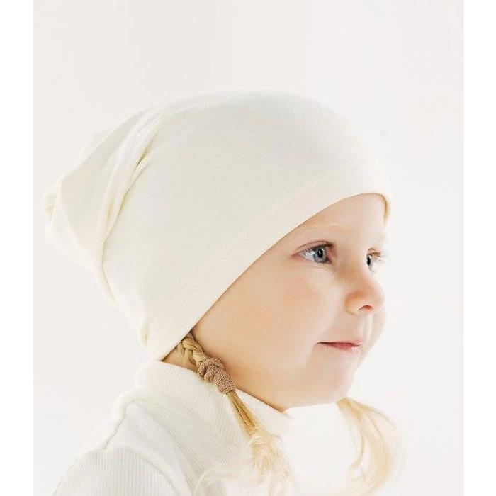 Дитяча демісезонна шапка для дівчинки, кремова (118511), Smil (Смил)