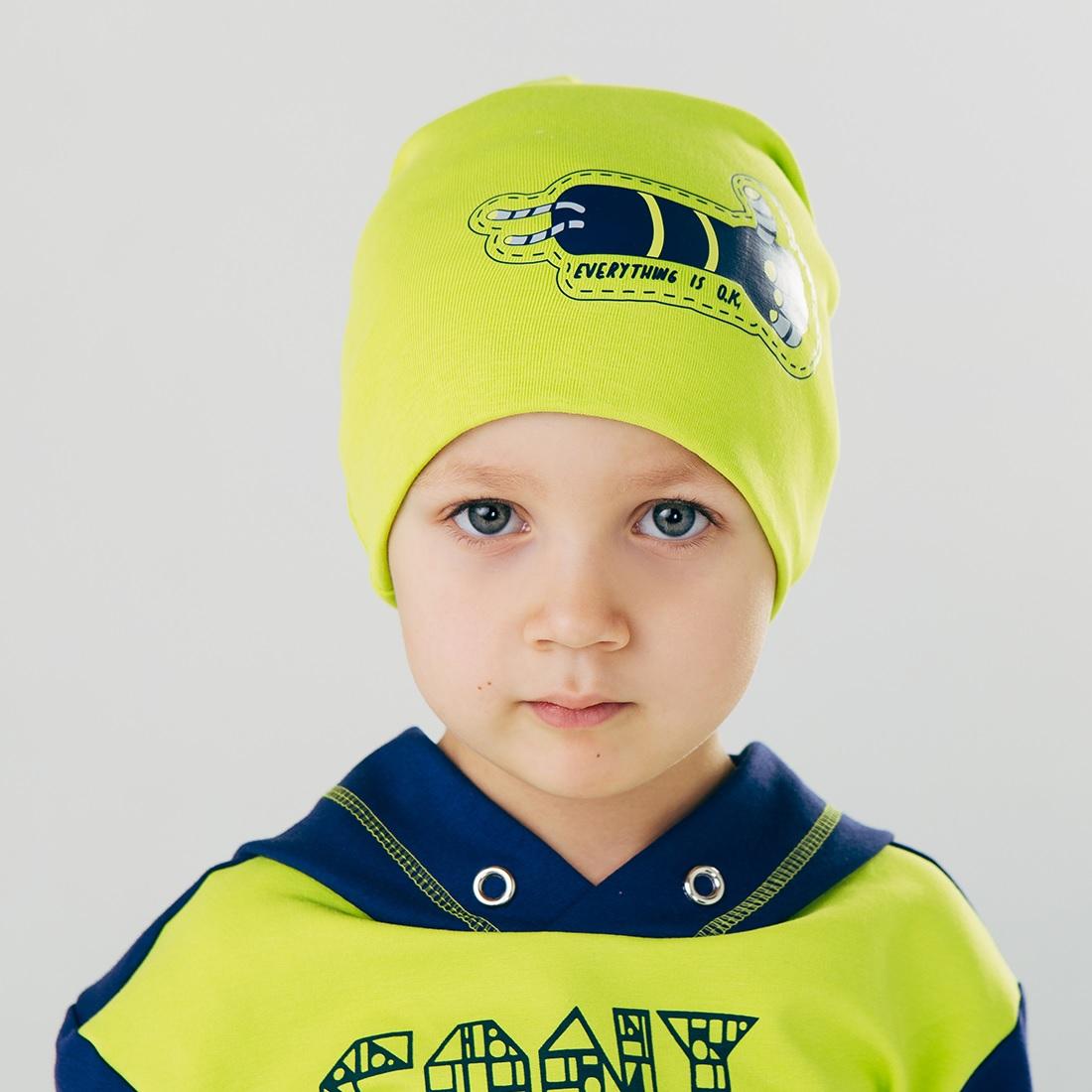 Детская шапка для мальчика, салатовая (118525), Smil (Смил)