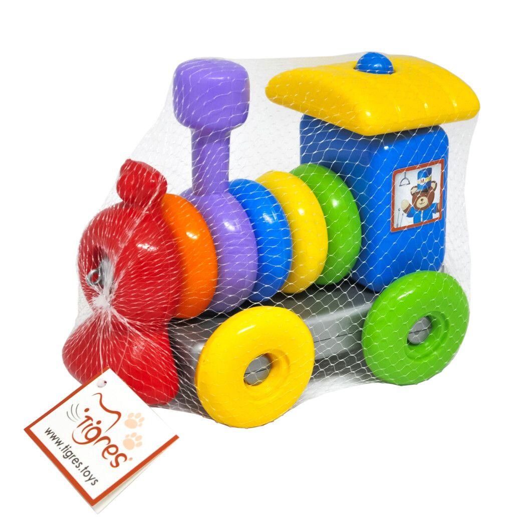 Іграшка розвиваюча - Funny train, 14 елементів (39757), Тигрес