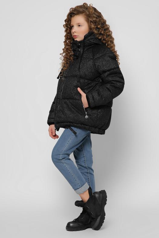 Зимняя куртка для девочки, черная (DT-8314-8), X-Woyz