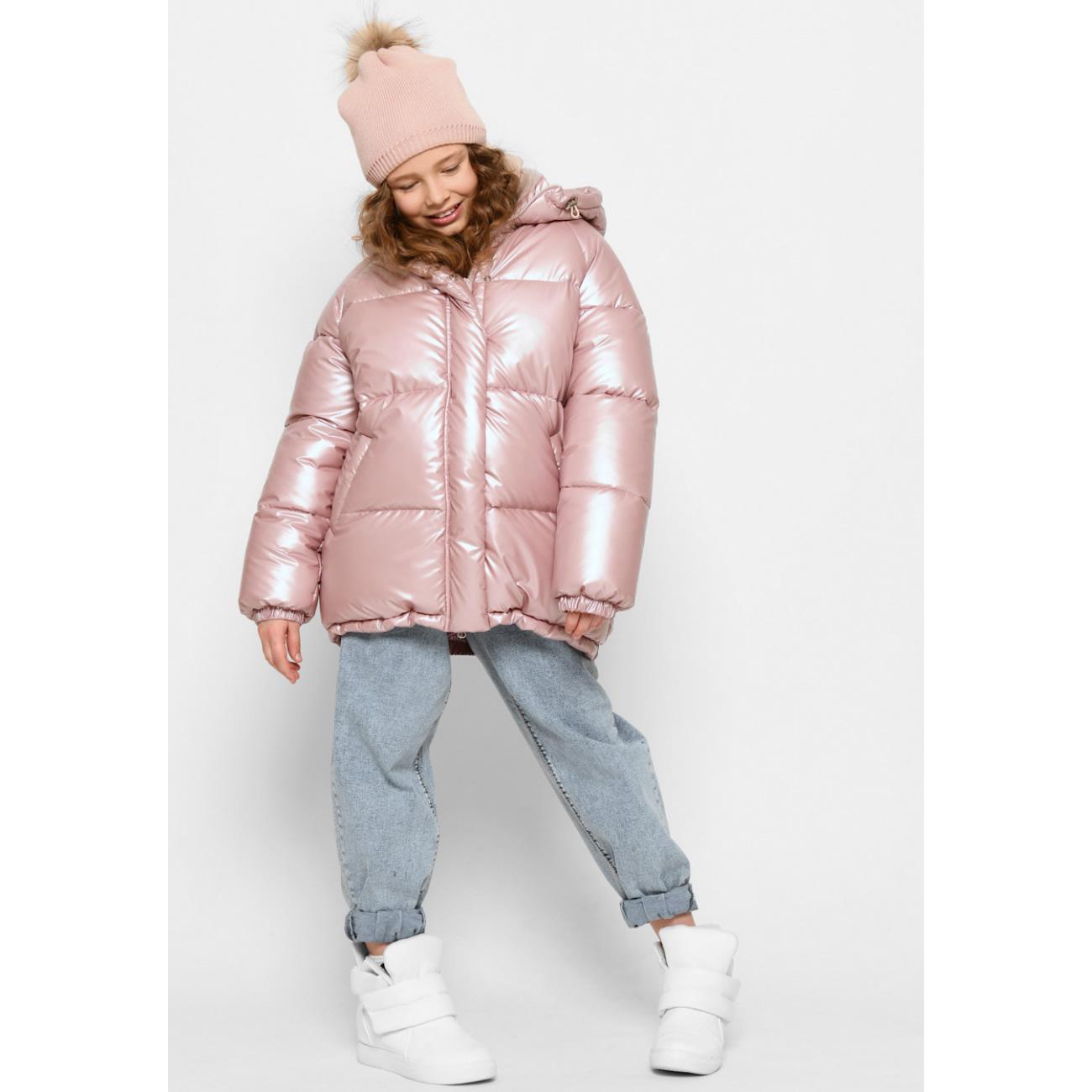 Зимова куртка для дівчинки, рожева (DT-8320-15), X-Woyz