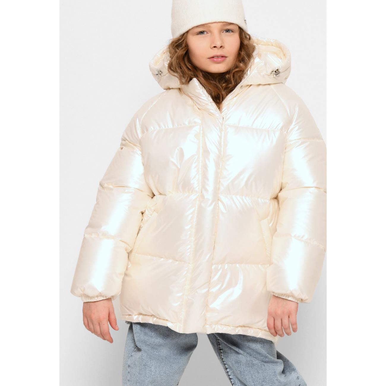 Зимова куртка для дівчинки, молоко (DT-8320-3), X-Woyz