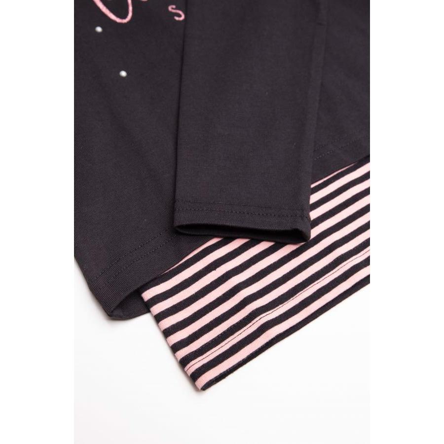 Черная футболка с длинным рукавом для девочки PERFECT PRINCESS (Z20143101PER-021), Coccodrillo