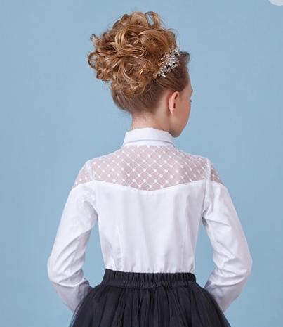 Шкільна блуза для дівчинки (26-8065-1), Зіронька (Zironka)