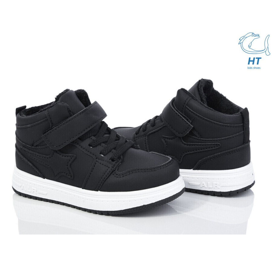 Кросівки високі дитячі хайтопи F-0839B, чорні, HT kids