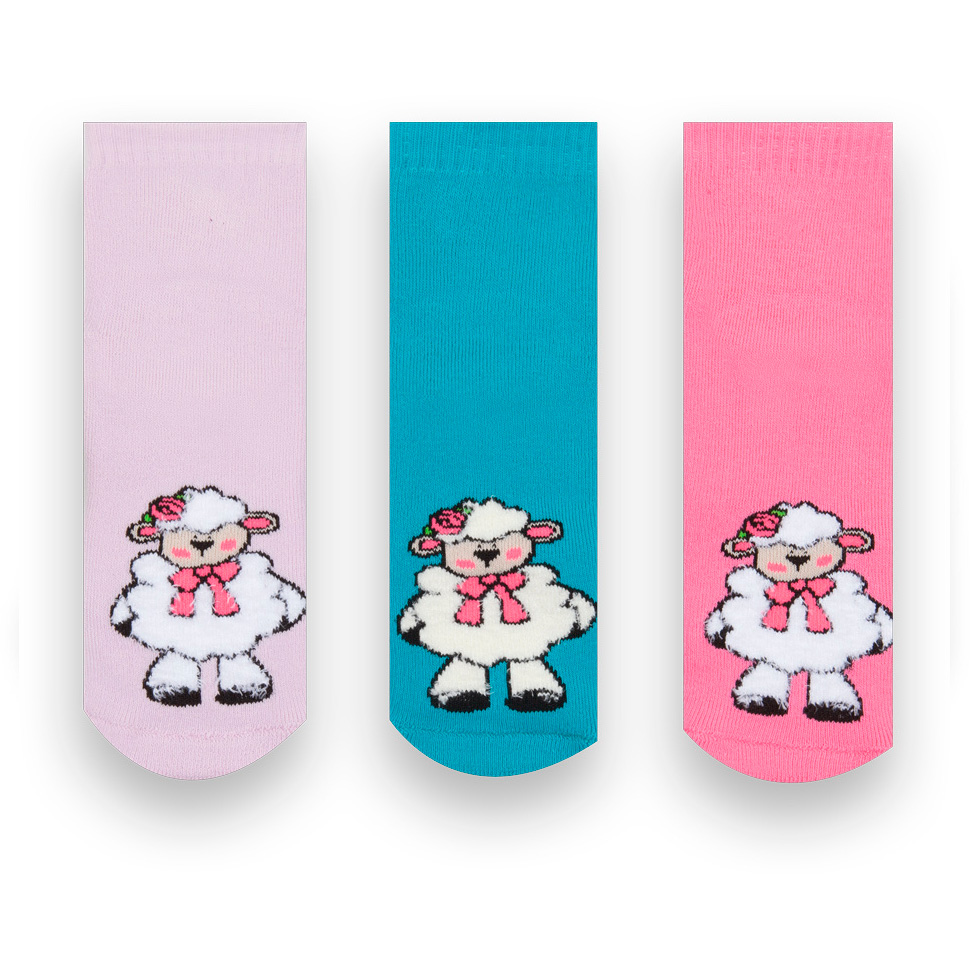 Дитячі махрові шкарпетки для дівчинки з овець (90279), Gabbi