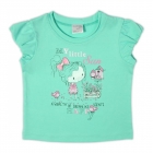 Детская футболка для девочки, мятная (26159-03), Garden Baby (Гарден Беби)