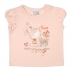 Детская футболка для девочки, персиковая (26159-03), Garden Baby (Гарден Беби)