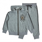 Детский спортивный костюм для девочки, серый меланж (28252-50), Garden Baby (Гарден Беби)