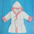 Дитячий махровий халат для дівчинки, білий (90006-18), Garden Baby (Гарден Бебі)