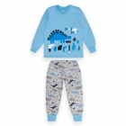 Дитяча тепла піжама для хлопчика, блакитний PGM-22-2-7, 13333, Gabbi