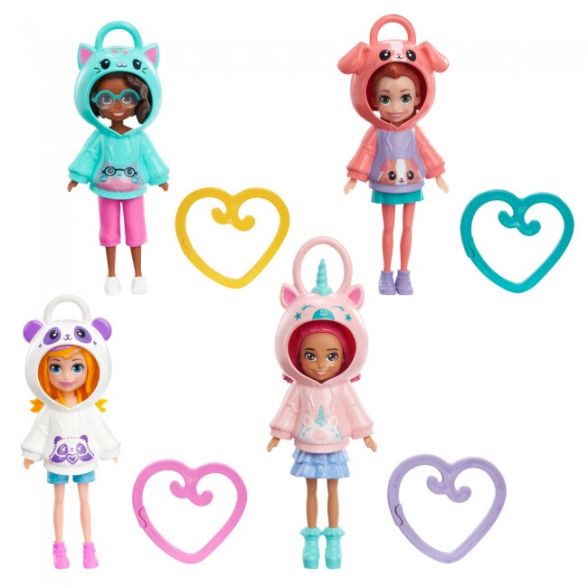 Игровой набор - Мини-кукла в худи в асс.,  (HKV98), Polly Pocket