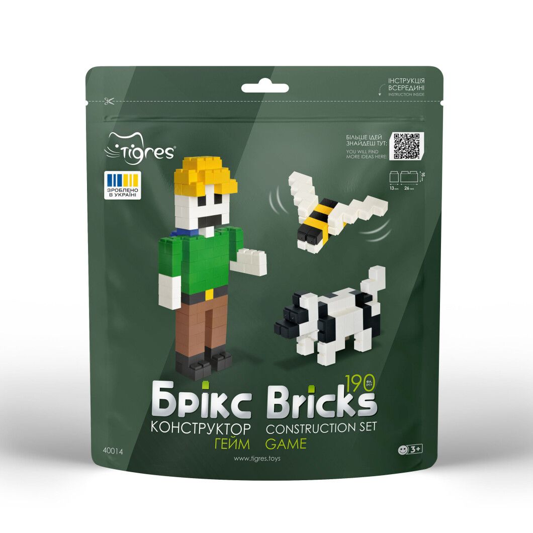Дитячий конструктор "Брікс" гейм 85 ел (40014), Тигрес