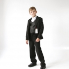 Шкільний костюм для хлопчика "Аркадій" (чорний), HelenA (Хелена)