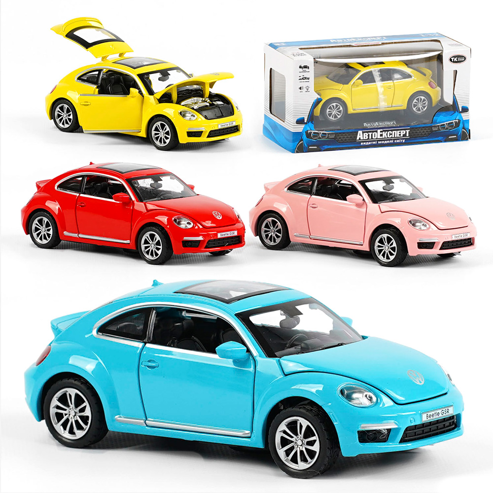 Іграшкова машинка Volkswagen Beetle зі світлом та звуком, в асортименті 12012