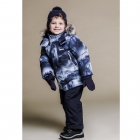 Детский зимний комплект для мальчика ROBIN синий/рисунок (21314/3933), Lenne (Ленне)
