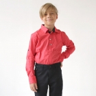 Сорочка для хлопчика з довгим рукавом, червона (006 / 7-12), Ikoras (Туреччина)