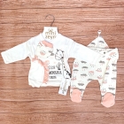 Комплект одежды на выписку для новорожденного, 5 предметов (5537),  (Турция)