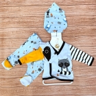 Комплект одягу на виписку для новонародженого хлопчика, 5 предметів (5011), (Туреччина)