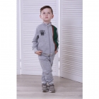 Детский спортивный костюм для мальчика, серый (046СК), Joiks