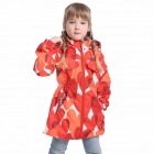 Детская демисезонная куртка для девочки, красный рисунок (AVG-133S), JOIKS