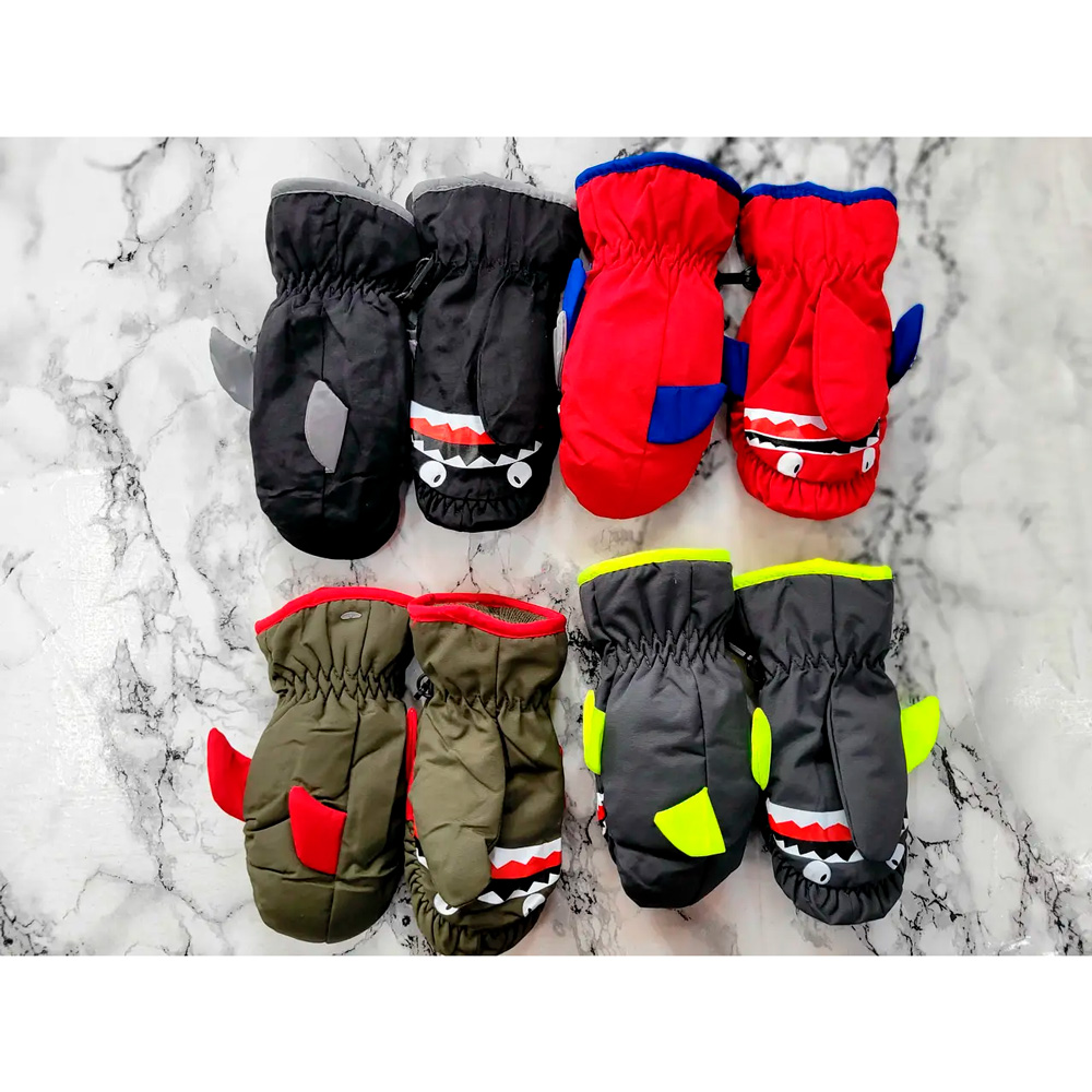 Дитячі рукавиці-краги водостійкі на флісі 2-3 років, 16-10, KALINA