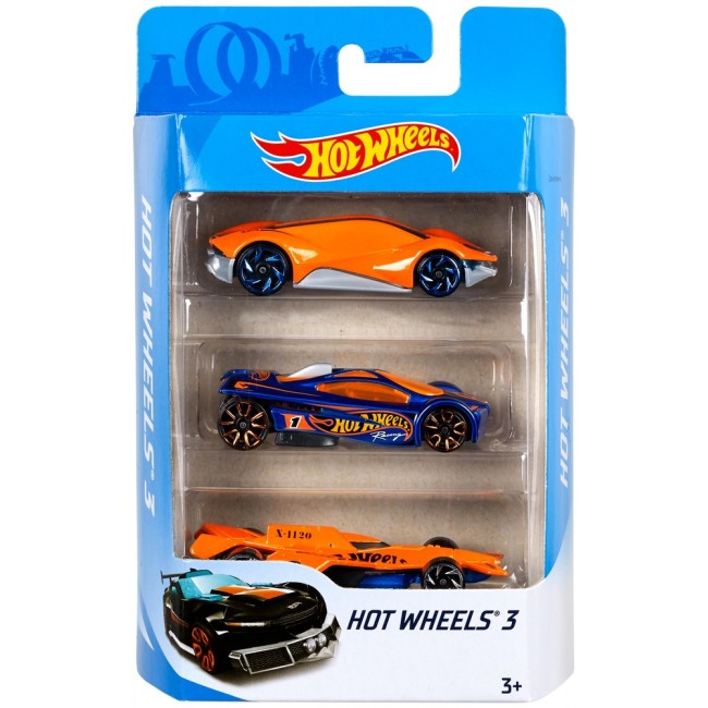 Ігровий набір із 3-х базових машинок в ас. (K5904), Hot Wheels