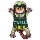 М'яка іграшка на присосках Кіт патріотичний, 33 см, 00284-151, Копиця