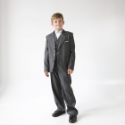 Костюм для мальчика (пиджак + брюки), серый (7001),  Украина