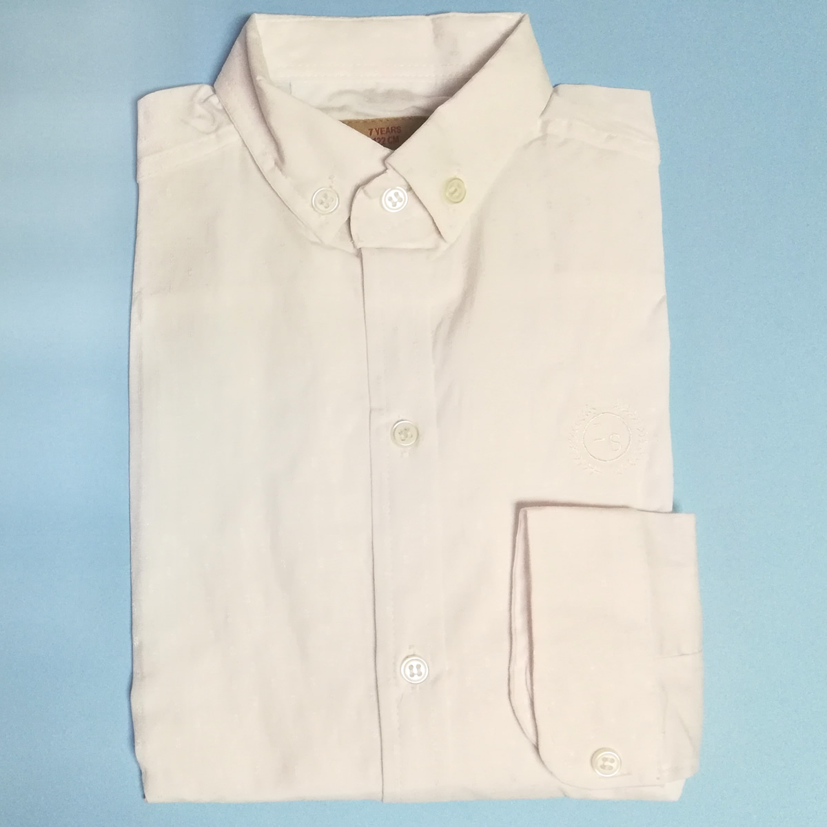 Рубашка для мальчика с длинным рукавом, белая (565-20), Lisami