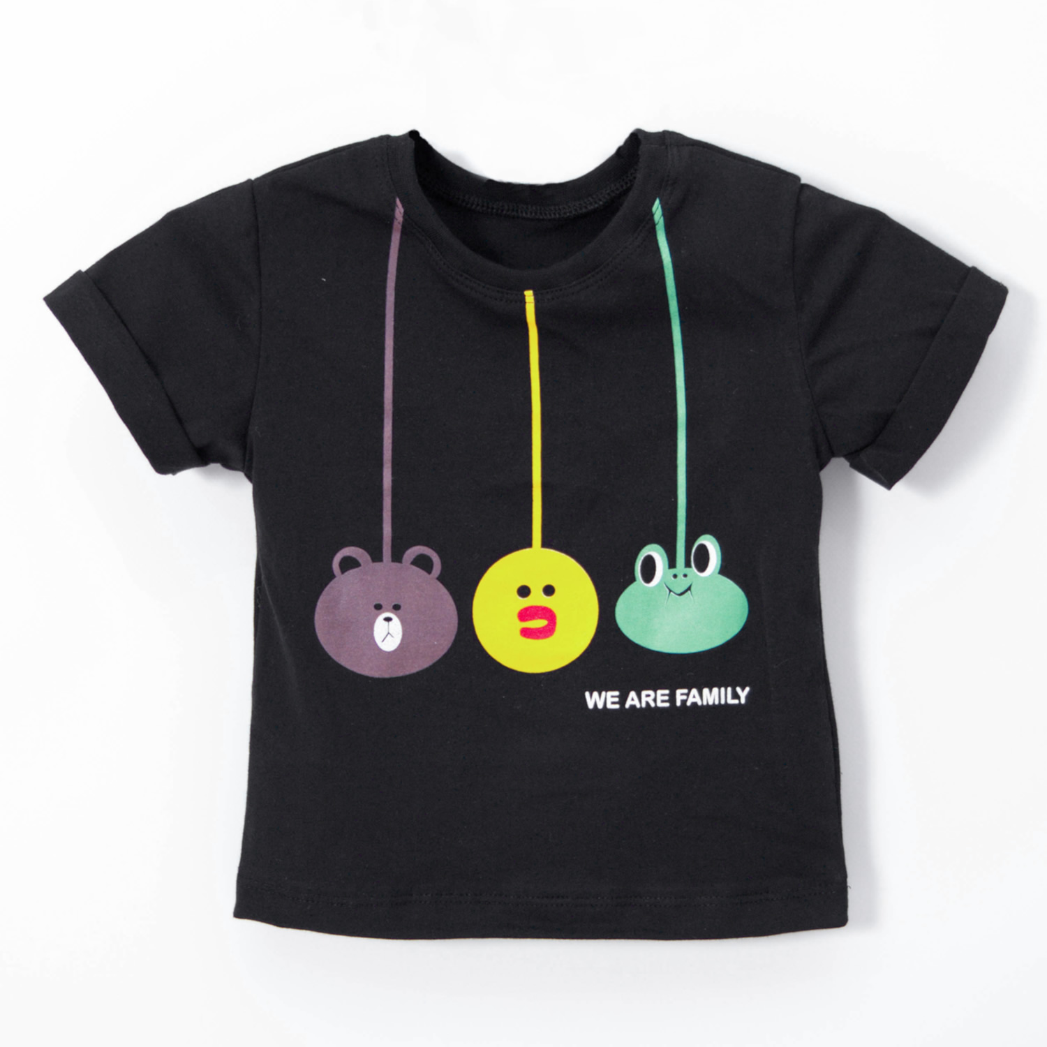 Детская футболка для мальчика, черная (202073), Monaliza