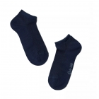 Детские хлопчатобумажные носки Active, короткие, однотонные, темно-синие (19С-180СП), Conte Kids