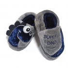 Дитячі теплі капці з динозаврами сірі, Home Super Dinoi (355-015), WALDI