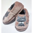 Дитячі теплі тапочки з рожевими котиками, Memory Home Kitti (233-012), WALDI