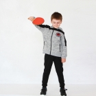 Детский спортивный костюм для мальчика, серо-черный (2750-032), Mackays