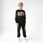 Спортивные брюки для мальчика, черные (7100, 7100-1), Musti (Турция)