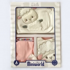 Комплект одежды на выписку для новорожденного, 5 предметов, розовый (15088), MiniWorld (Турция)