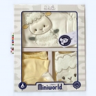 Комплект одежды на выписку для новорожденного, 5 предметов, желтый (15088), MiniWorld (Турция)
