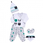 Комплект одягу на виписку для новонародженого хлопчика, 5 предметів (15400), MiniWorld (Туреччина)
