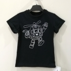 Детская футболка Робокар Поли, черная (212078), Monaliza